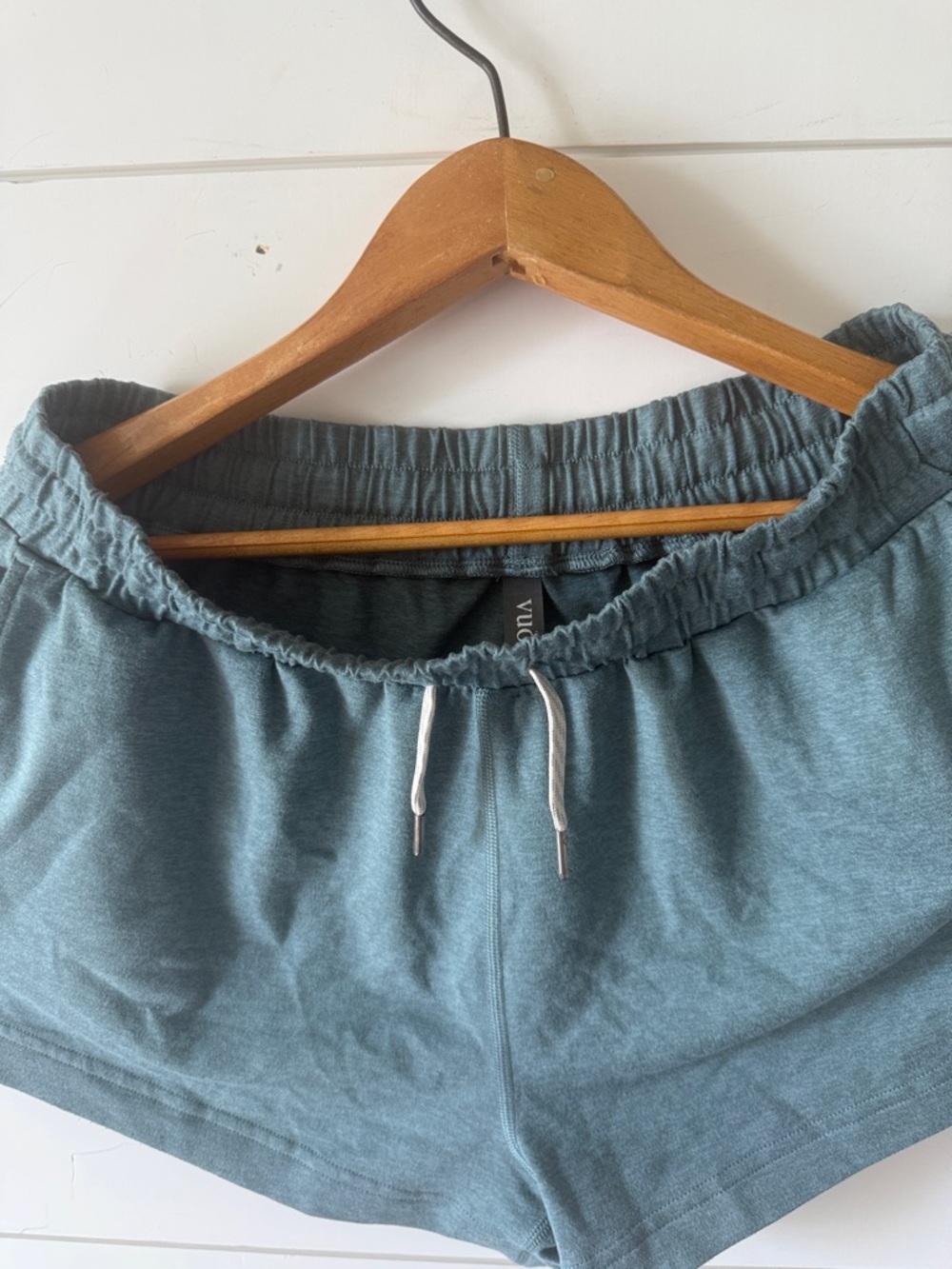Vuori Women’s Medium Drawstring Lounge Shorts in Slate Teal